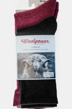 Chaussettes 2-Pack Sock Liner And Logo 400