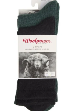 Chaussettes 2-Pack Sock Liner And Logo 400