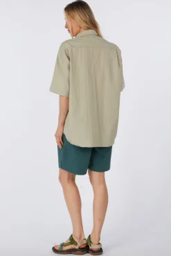 Chemise Pocket Utility Half Shirt