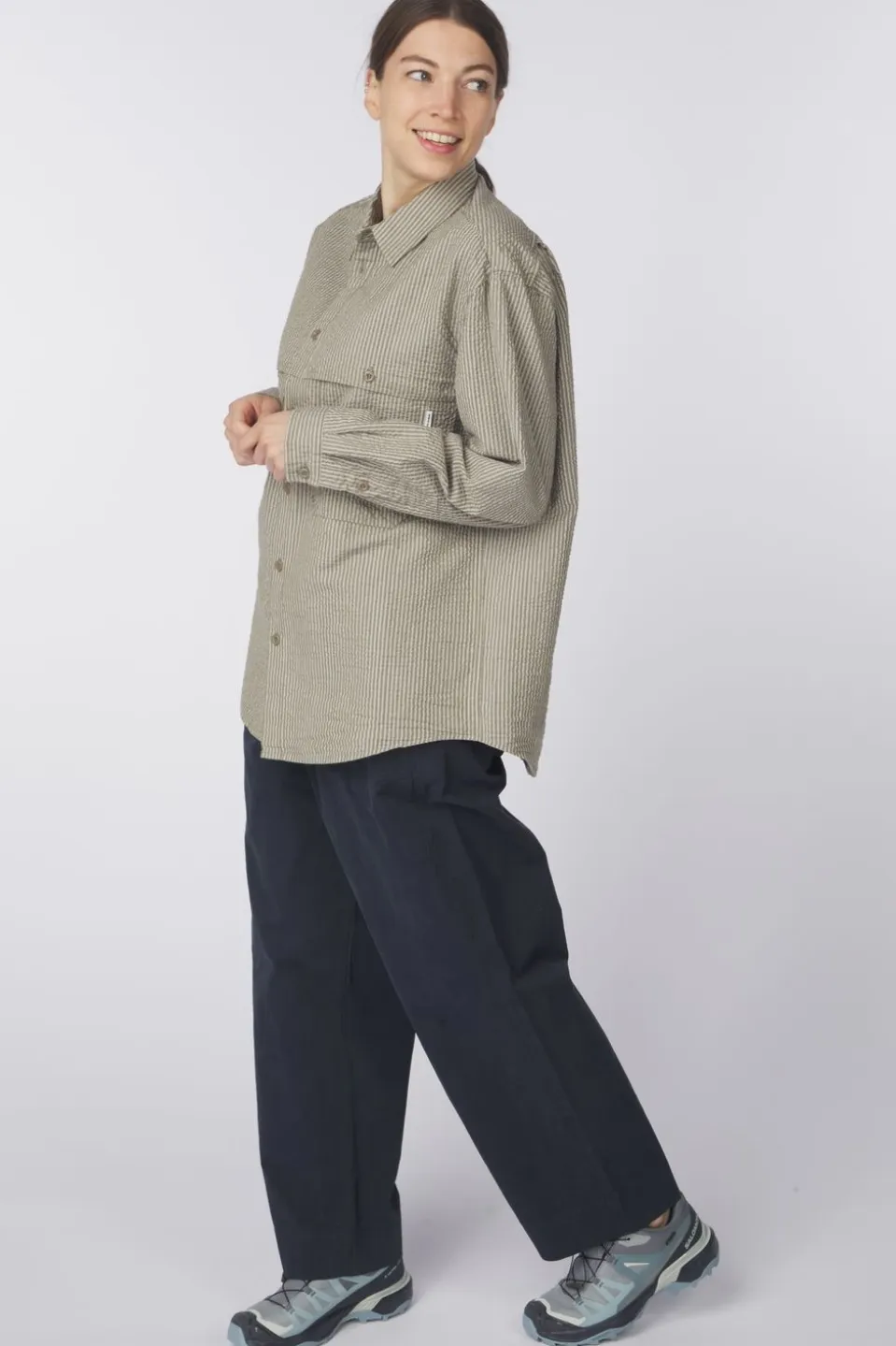 Chemise Stripe Pocket Work Shirt