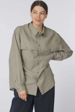 Chemise Stripe Pocket Work Shirt