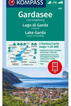 Gardasee & omg. 697 r/v GPS 3-Set kompass D/I 3-Set