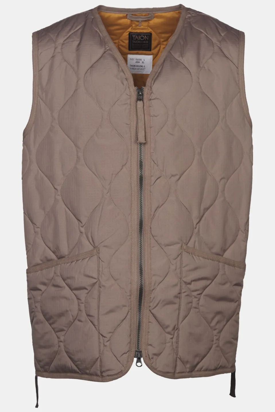 Gilet Military W-Zip V Neck Down Vest