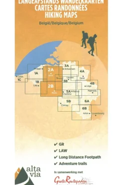 GR Oost-Vlaanderen & Henegouwen wandelkaart