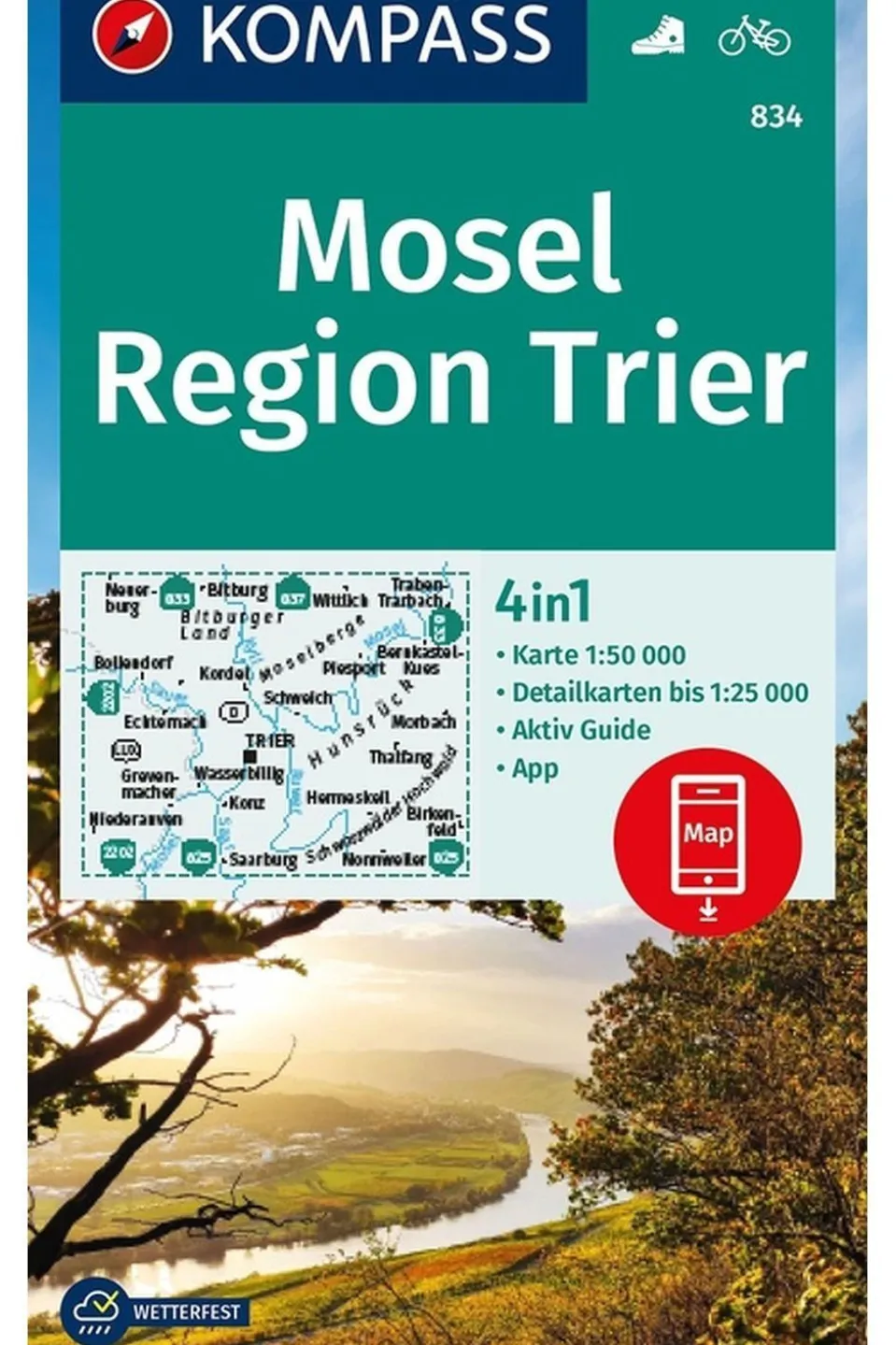 Mosel 834 Region Trier GPS r/v wp kompass +AG