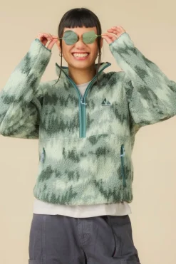 Polaire Flynn Printed 1/2 Zip Fleece W