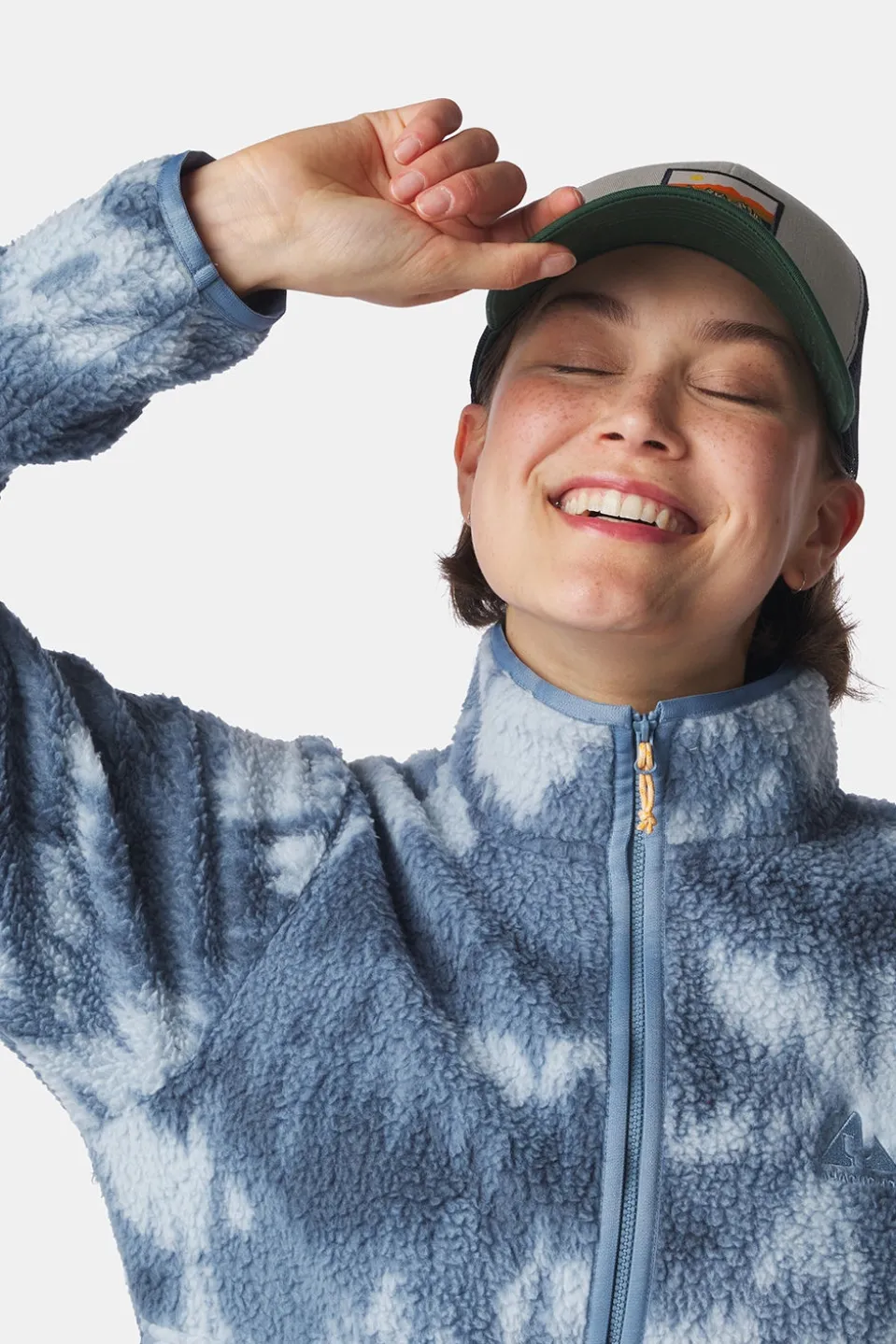 Polaire Flynn Printed 1/2 Zip Fleece W