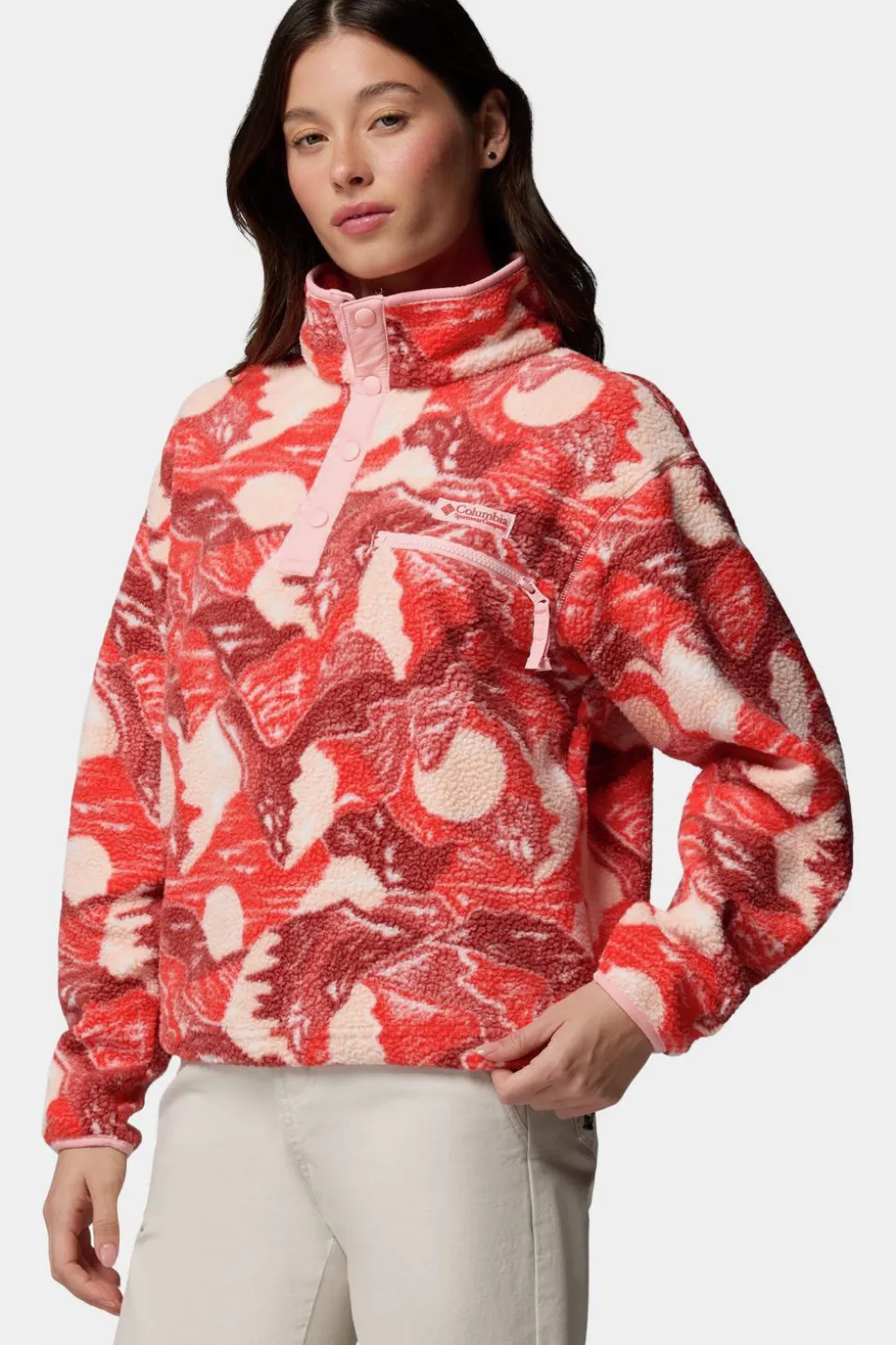 Polaire Helvetia™ II Printed Cropped Half Snap