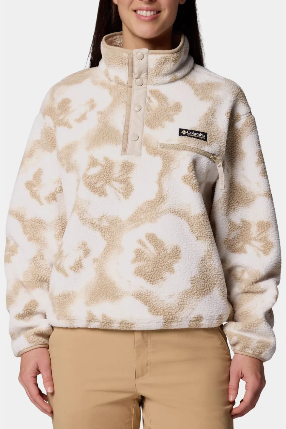 Polaire Helvetia™ II Printed Cropped Half Snap