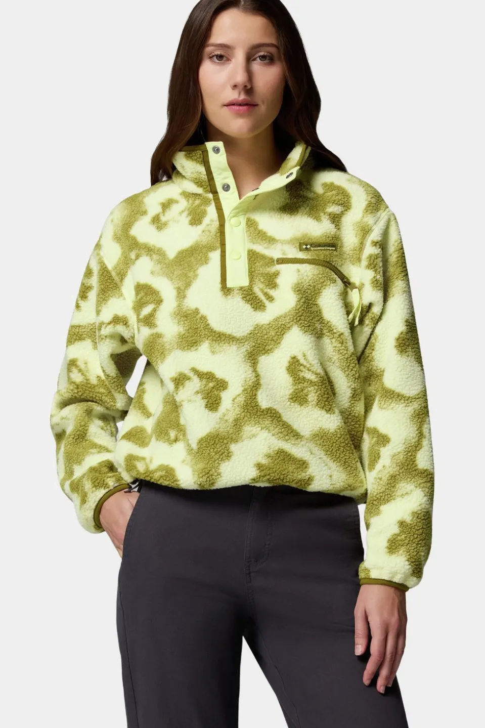 Polaire Helvetia™ II Printed Cropped Half Snap
