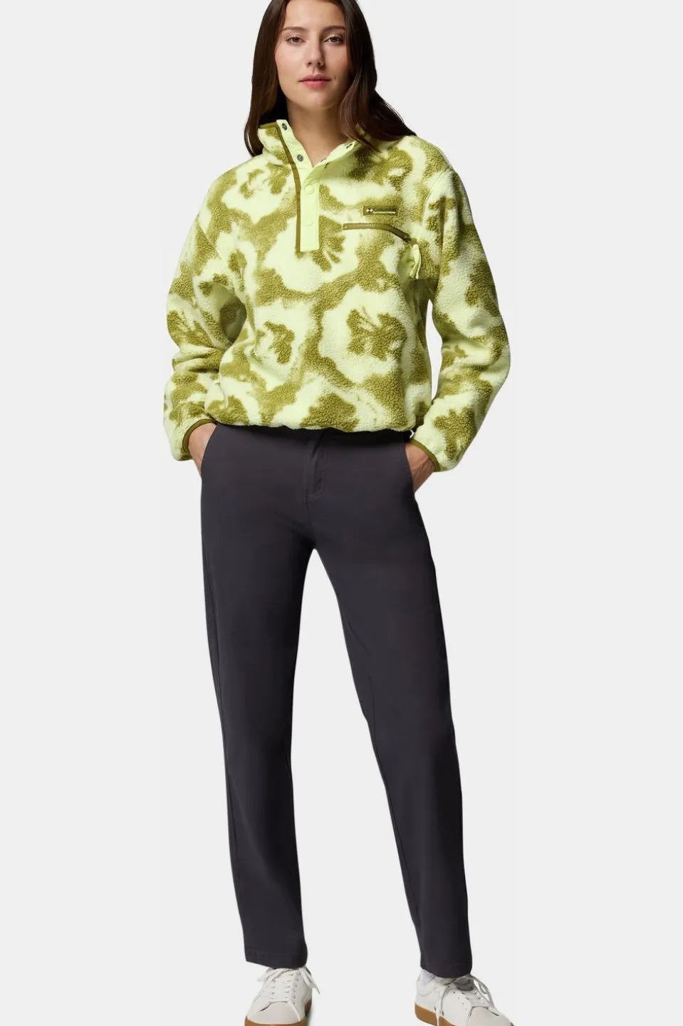 Polaire Helvetia™ II Printed Cropped Half Snap