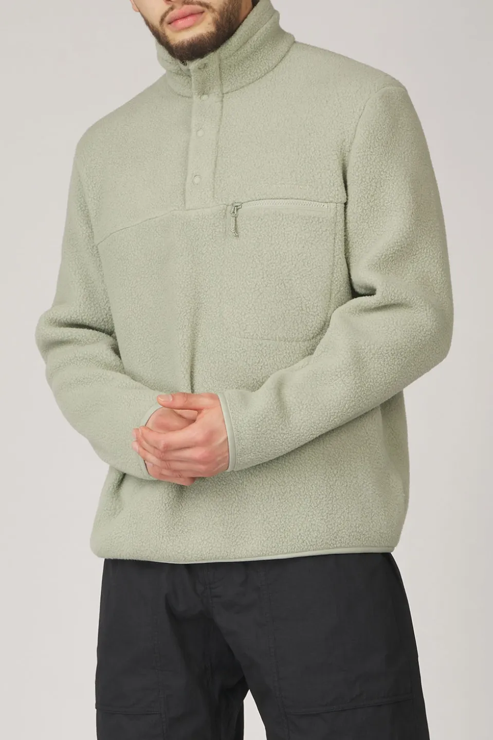 Polaire M Fleece Snap T-Neck