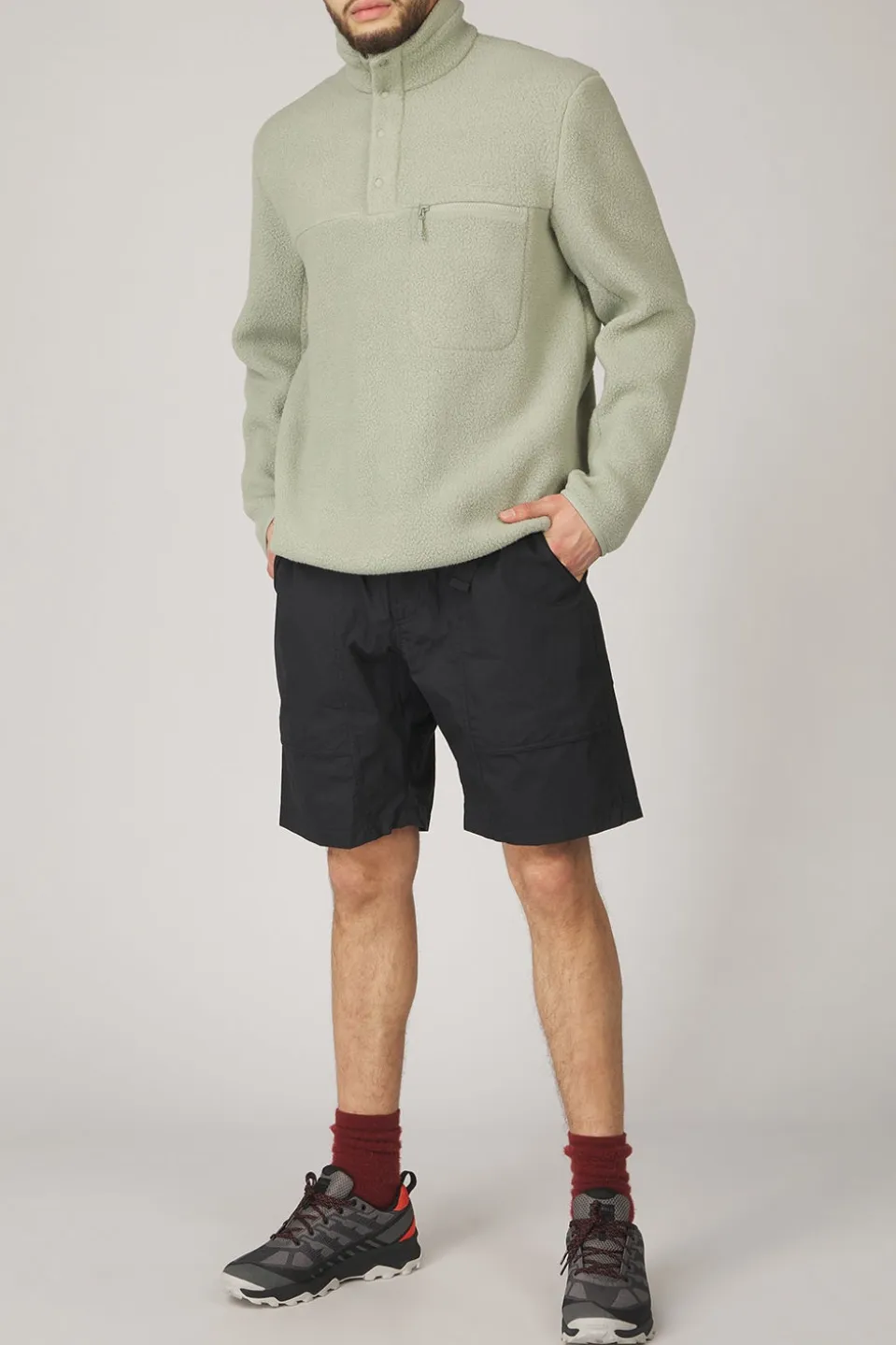 Polaire M Fleece Snap T-Neck