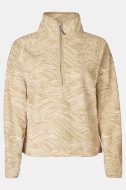 Polaire Wave Printed 1/2 Zip Fleece W