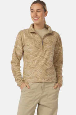 Polaire Wave Printed 1/2 Zip Fleece W