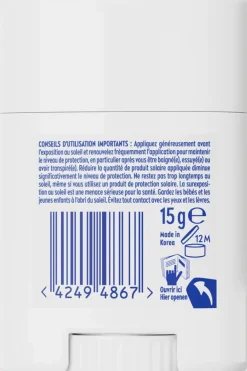 Protection Solaire Face Stick 15Gr Spf50