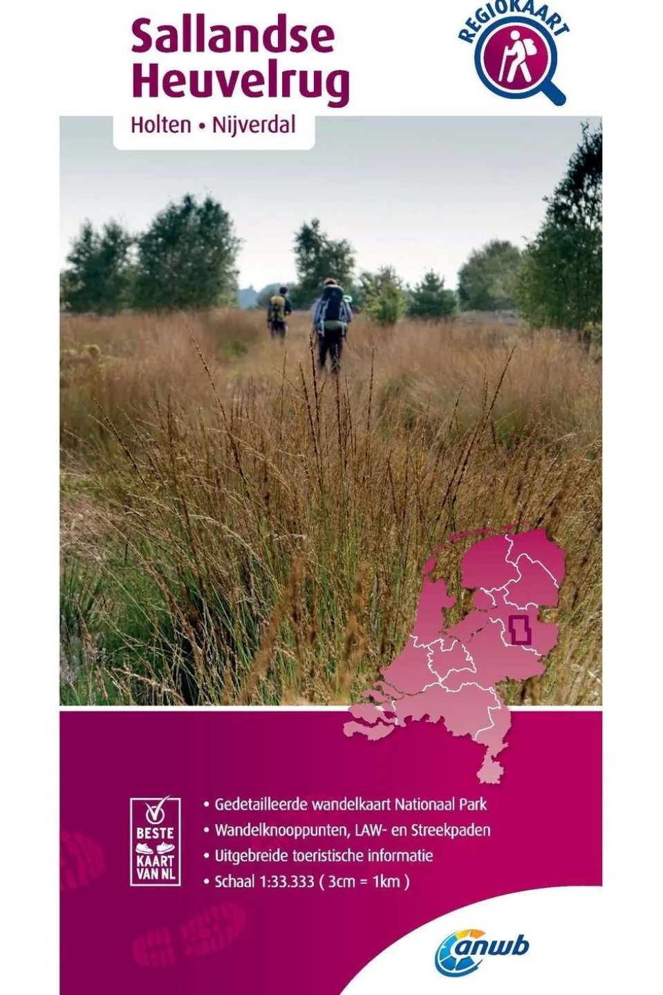 Sallandse Heuvelrug wandelregiokaart