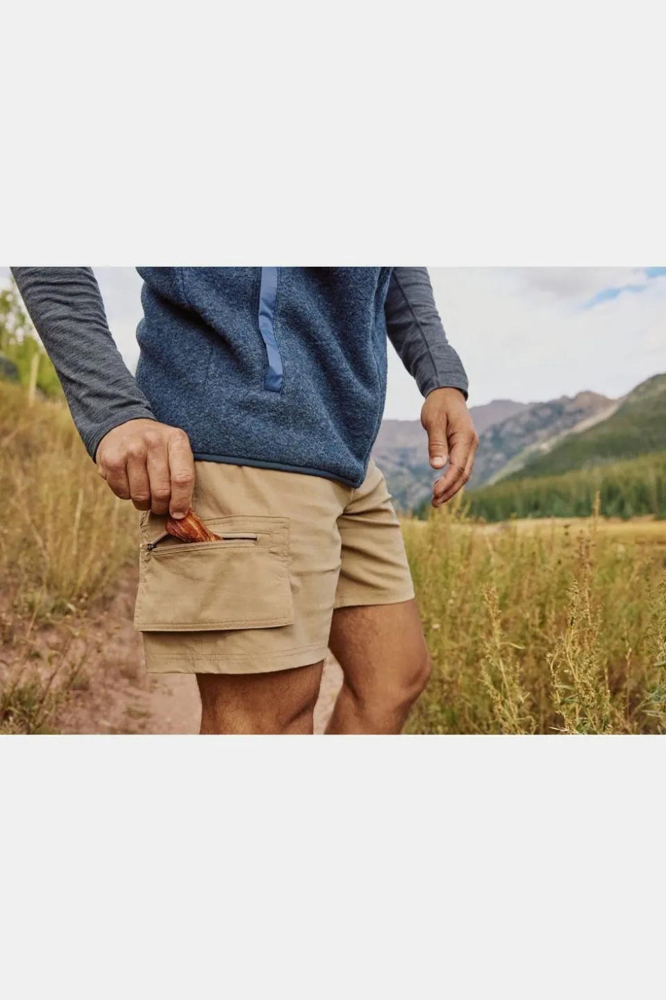 Short Men'S Merino 7" Cargo Hike Short