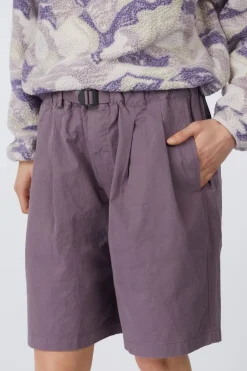Short Two Tuck Wide Half Pants