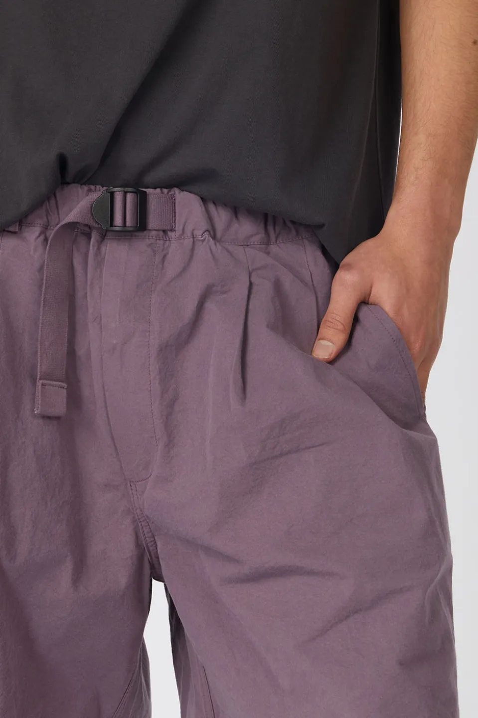 Short Two Tuck Wide Half Pants