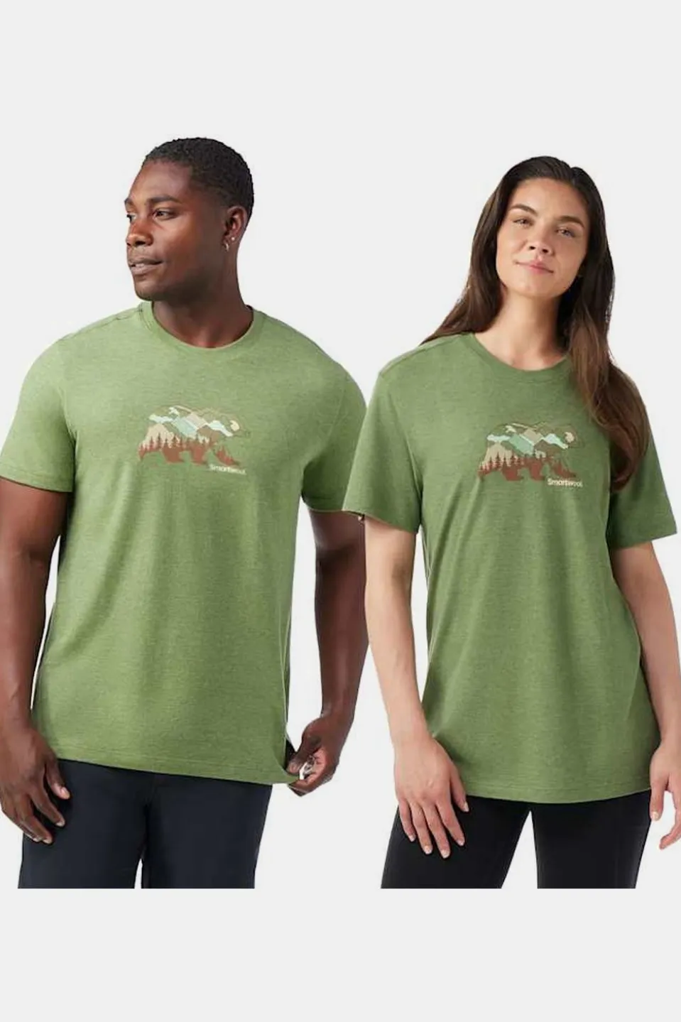 T-Shirt Bear View Short Sleeve Graphic Tee
