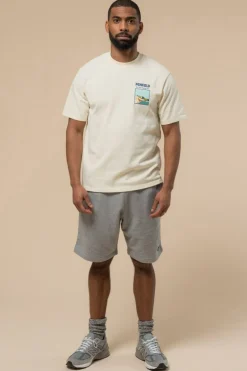 T-Shirt Block Landscape Graphic S/S T-Shirt