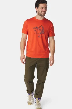 T-Shirt Campsite Sketch M