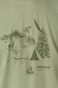 T-Shirt Campsite Sketch T-Shirt M