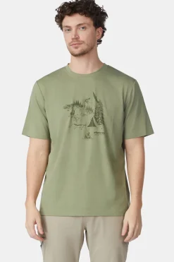 T-Shirt Campsite Sketch T-Shirt M