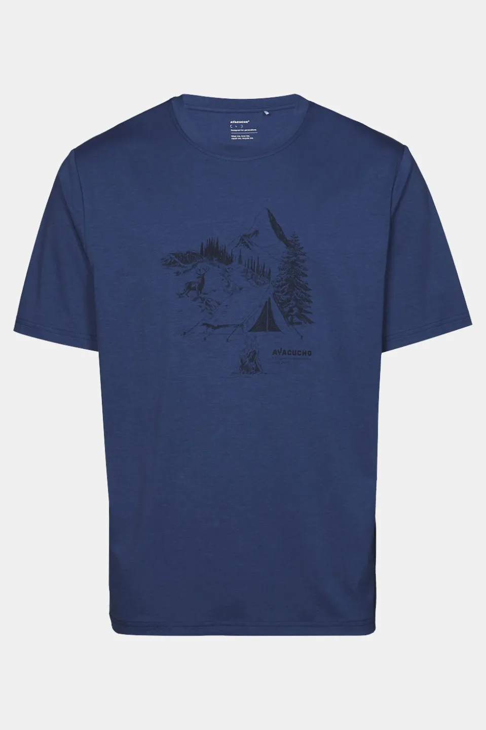 T-Shirt Campsite Sketch T-Shirt M