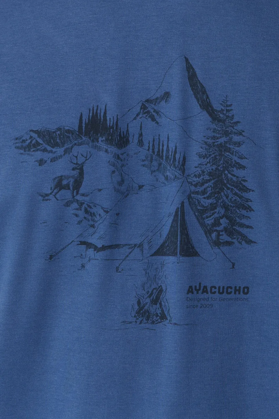 T-Shirt Campsite Sketch T-Shirt M