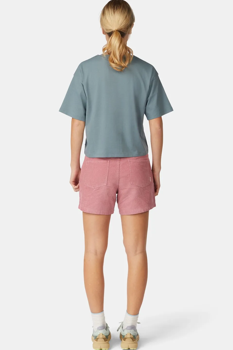 T-Shirt Cropped Mini Embroidery Tee W