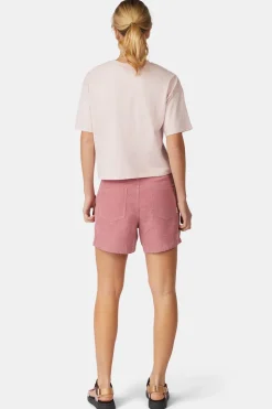 T-Shirt Cropped Mini Embroidery Tee W
