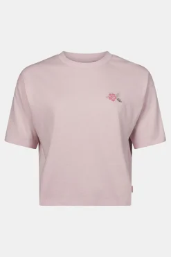 T-Shirt Cropped Mini Embroidery Tee W