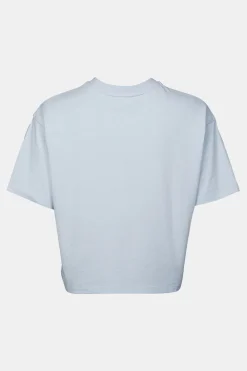 T-Shirt Cropped Mini Embroidery Tee W