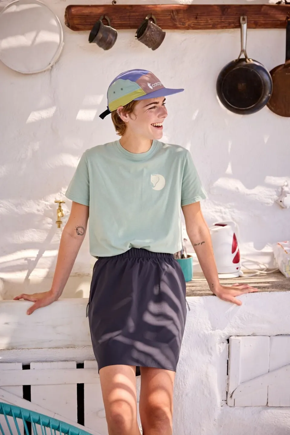 T-Shirt Fox Boxy Logo Tee W