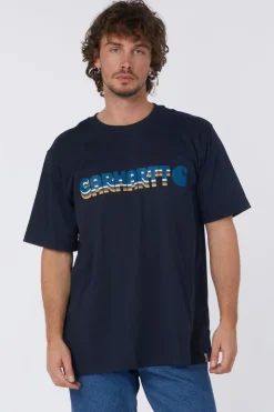 T-Shirt Irvine Relaxed Layered Logo T-Shirt