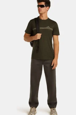 T-Shirt M Mer 150 Tech Lite Ss Tee Range Stripes