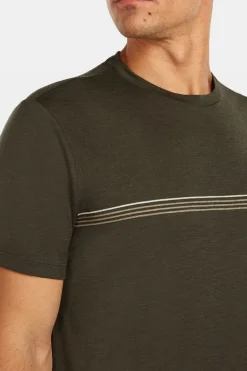 T-Shirt M Mer 150 Tech Lite Ss Tee Range Stripes