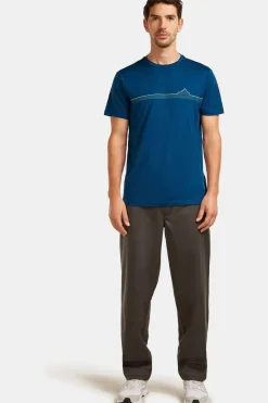 T-Shirt M Mer 150 Tech Lite Ss Tee Range Stripes