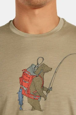 T-Shirt M Mer 150 Tech Lite Ss Tee Bear Catch