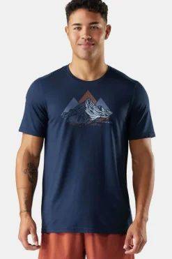 T-Shirt Men'S Peak Bagger Active Short Sleeve Gr