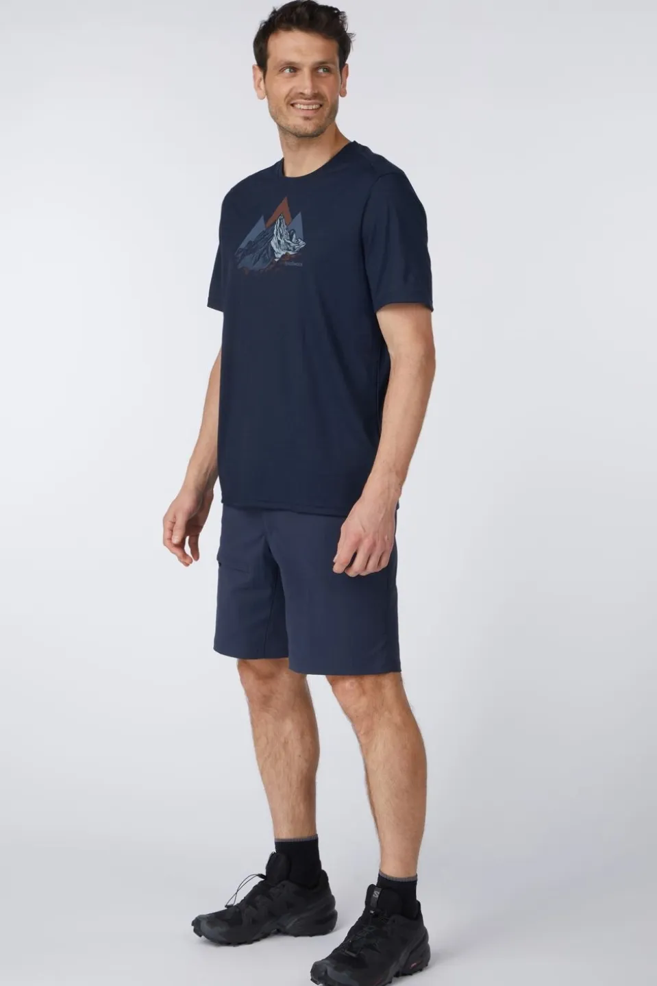 T-Shirt Men'S Peak Bagger Active Short Sleeve Gr