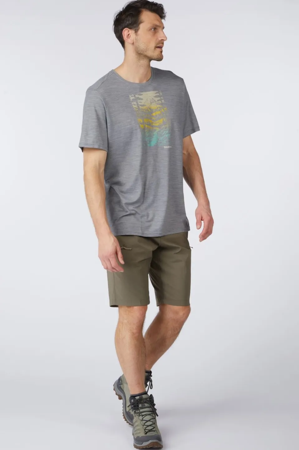 T-Shirt Men'S Winding Trail Active Short Sleeve