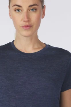 T-Shirt Ridge Trail Merino Print Ss W