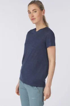 T-Shirt Ridge Trail Merino Print Ss W