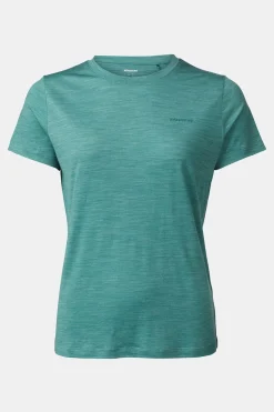 T-Shirt Ridge Trail Merino Print Ss W