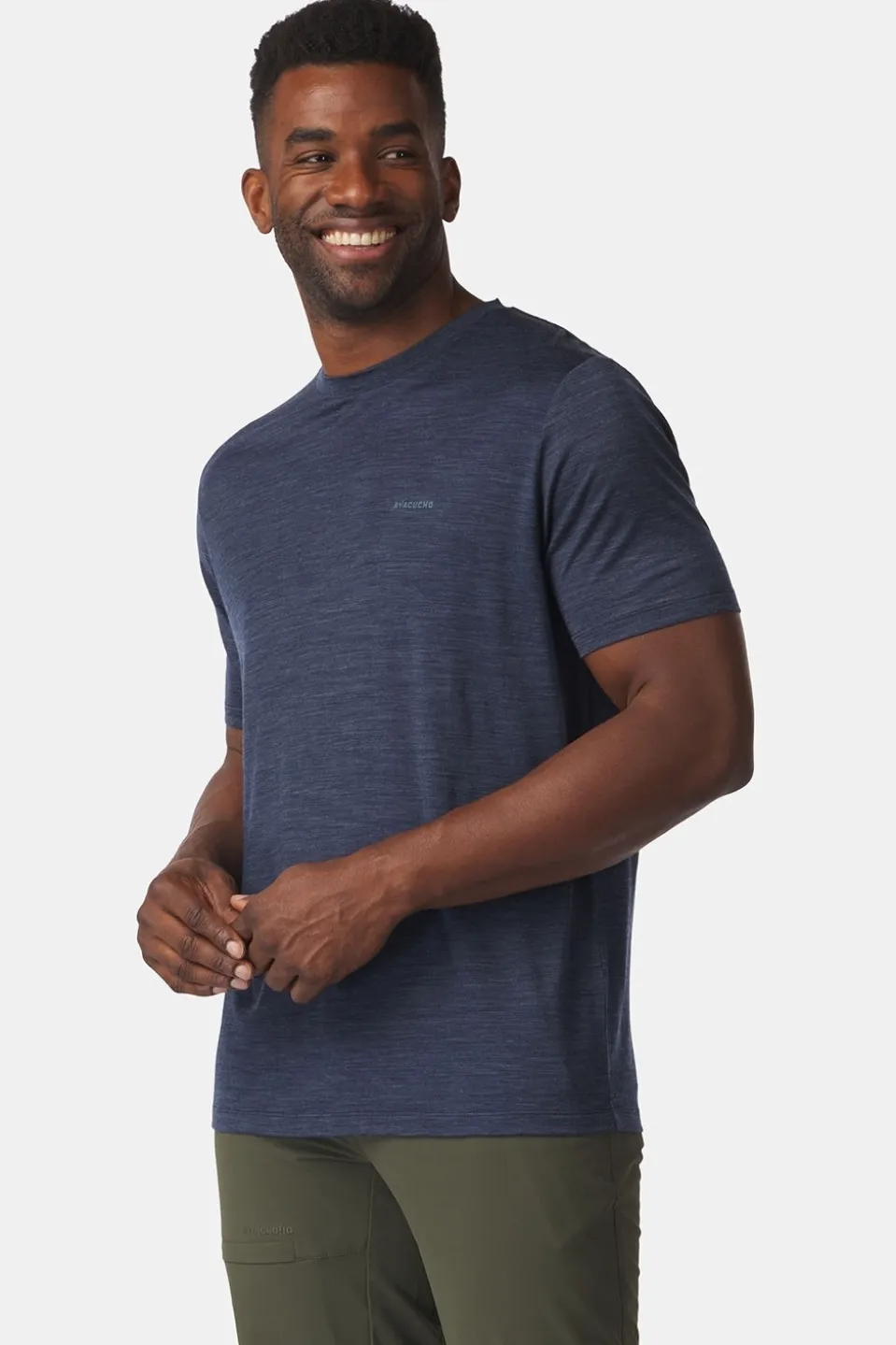T-Shirt Ridge Trail Merino Print Ss M