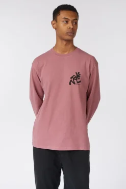 T-Shirt Running Man L/S Tee Pigment Dyed