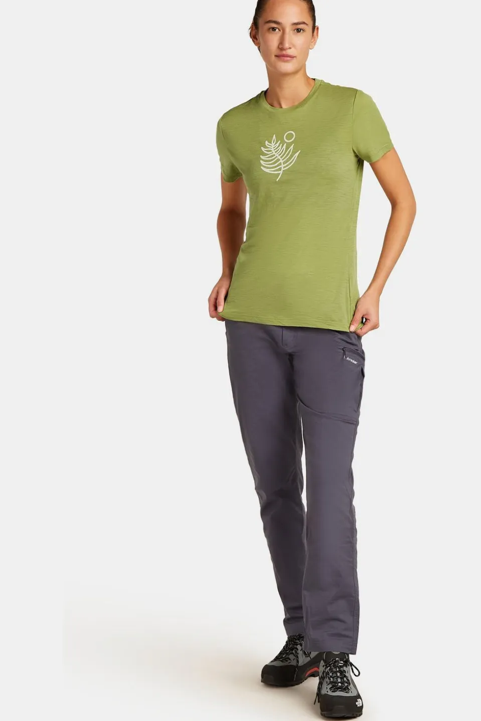T-Shirt W Mer 150 Tech Lite Ss Tee Fresh Fern